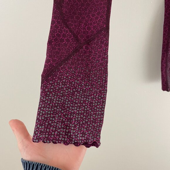Lululemon Tight Stuff Tight Star Pixel Raspberry Bordeaux Drama Size 6 - Picture 5 of 6